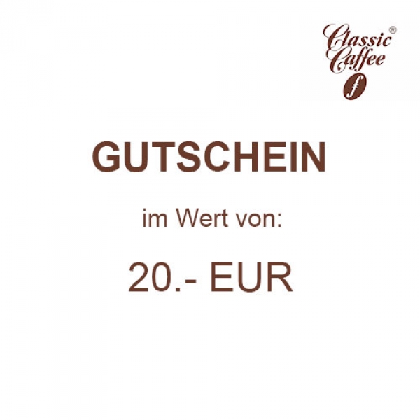 Gutschein im Wert von 20.- EUR